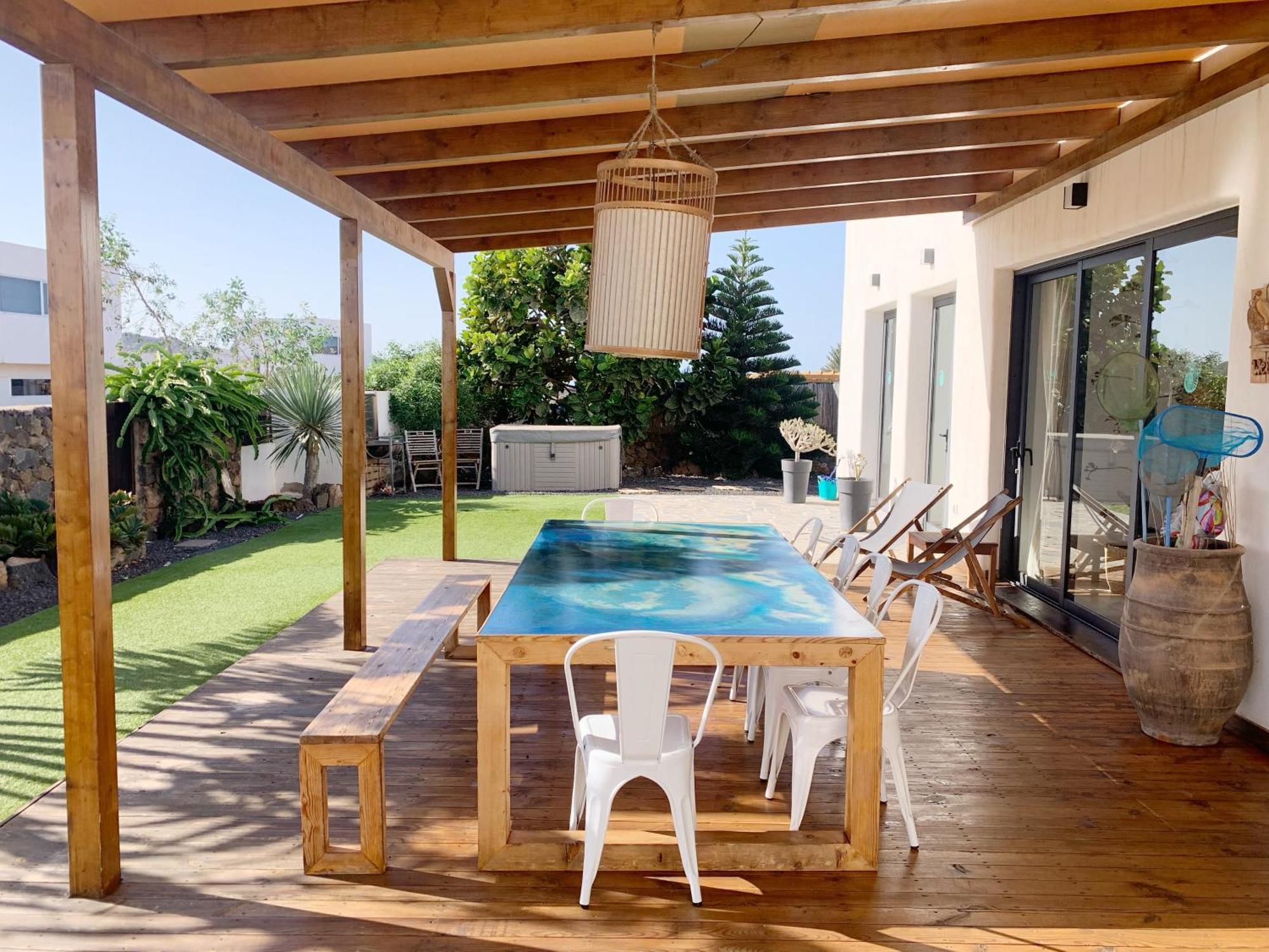 Agua Guesthouse Lajares Villa Con Jacuzzi Exteriör bild